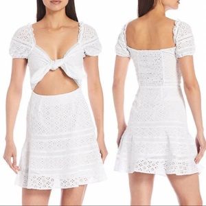 Gianni Bini Eyelet Mini Dress